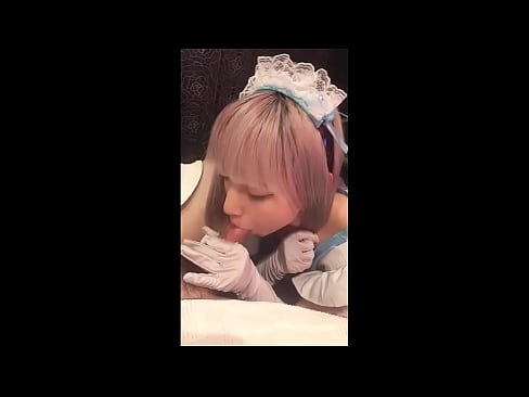 ❤️ Idol Japanese [mayuka], Aṣọ iranṣẹbinrin Faranse, apakan 1, ifefẹfẹ ati fifẹ kuro pẹlu ipara ❤❌ Iwa onihoho furo ❤